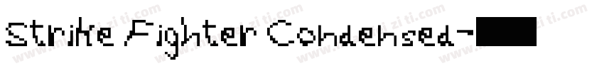 Strike Fighter Condensed字体转换
